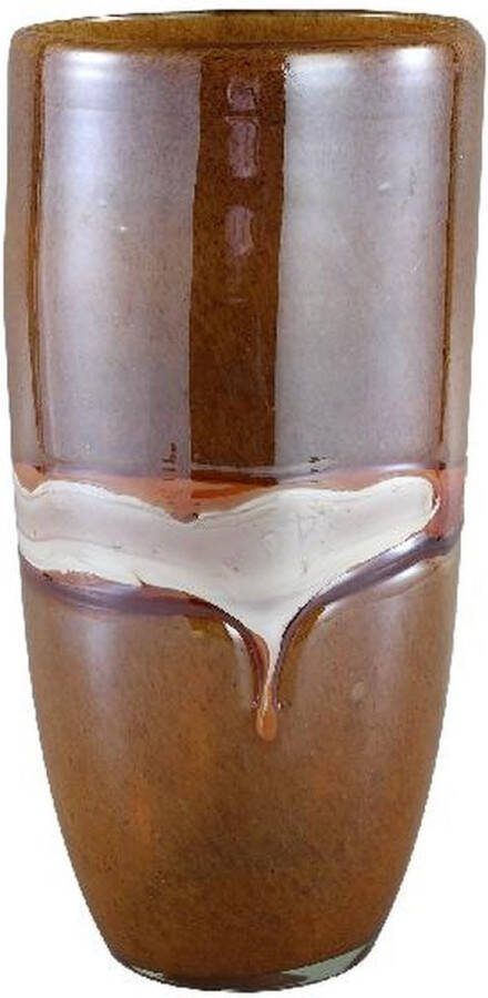 PTMD COLLECTION PTMD Patty Ronde Vaas H30 5 x Ø15 cm Glas Bruin
