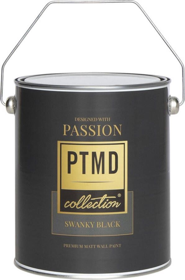 PTMD Premium wall paint Swanky Black 2 5L Muurverf afwasbaar