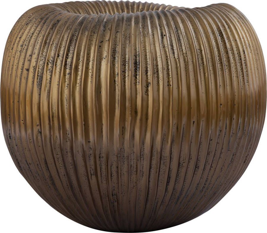 PTMD Collection Ptmd Russel Bloempot 40x40x34 Cm Aluminium Goud