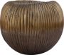 PTMD COLLECTION PTMD Russel Bloempot 40x40x34 cm Aluminium Goud - Thumbnail 1