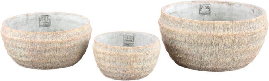 PTMD COLLECTION PTMD Sary Bloempot 30 x 30 x 15 cm Cement Créme