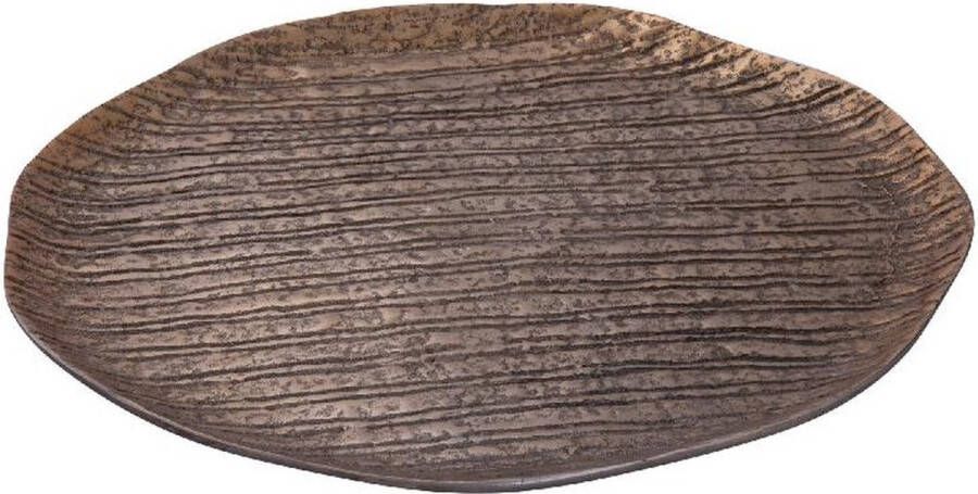 PTMD COLLECTION PTMD Schaal Grail 40x40x2 cm Aluminium Goud