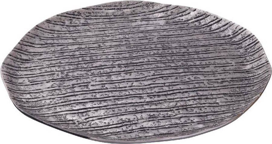PTMD COLLECTION PTMD Schaal Grail 40x40x2 cm Aluminium Zilver