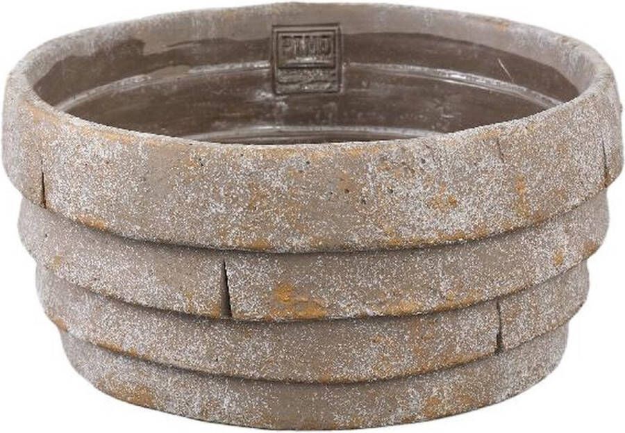 PTMD Collection Ptmd Schaal Shesheena 25x25x12 Cm Cement Grijs