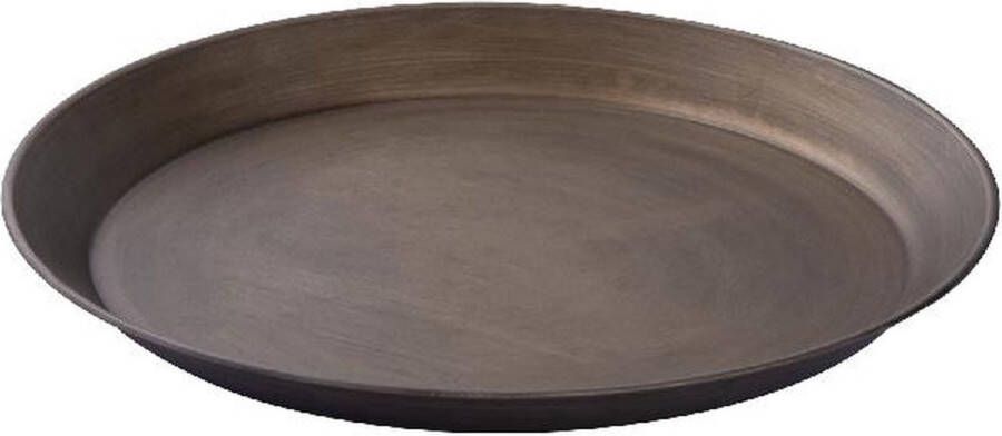 PTMD COLLECTION PTMD Schaal Yuba 40x40x3 cm Ijzer Messing