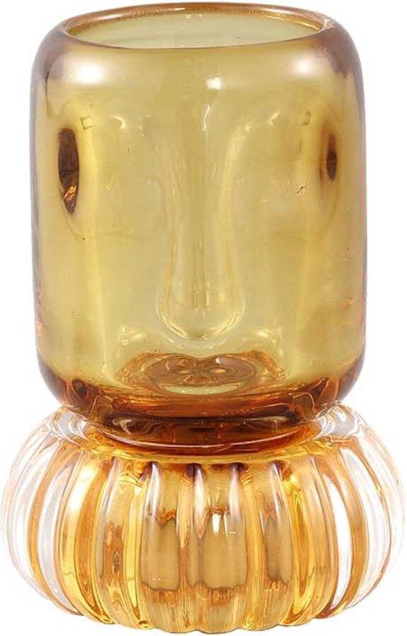 PTMD Collection Ptmd Texx Ronde Vaas H11 5 X Ø8 Cm Glas Bruin