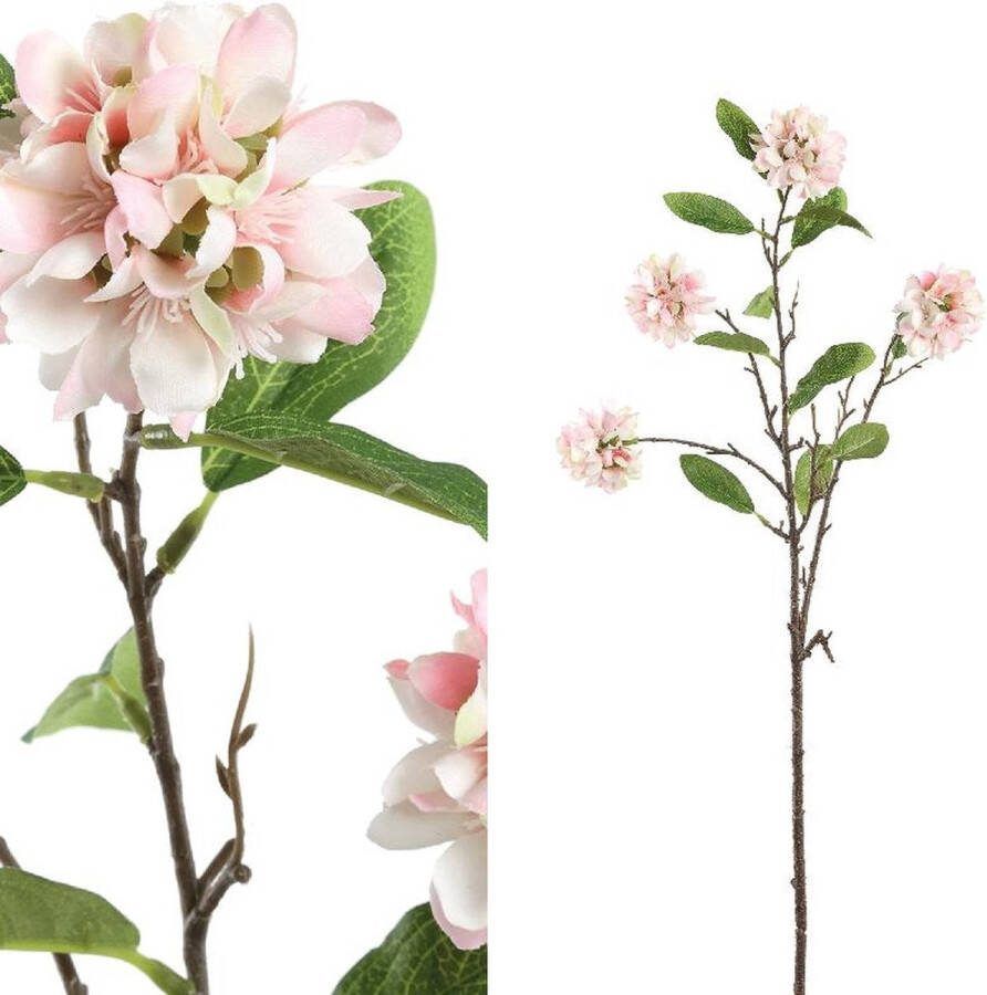 PTMD Collection Ptmd Tuinbloem Kunsttak 36 X 16 X 76 Cm Roze