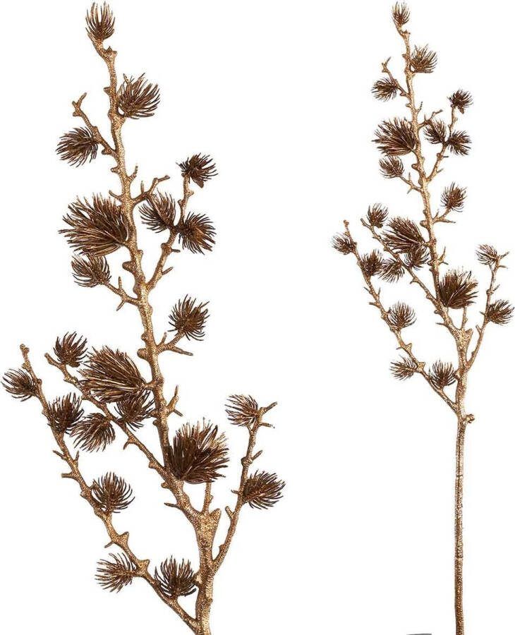 PTMD Collection Ptmd Twig Plant Pijnboom Kunsttak 45 X 22 X 75 Cm Goud