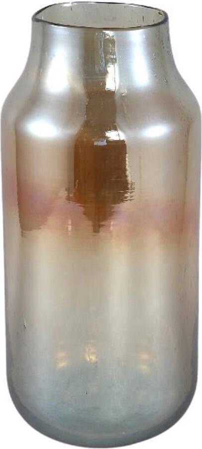 PTMD COLLECTION PTMD Vaas Amaira 18x18x40 cm Glas Oranje