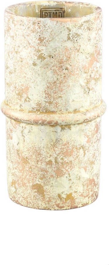 PTMD COLLECTION PTMD Werix Bloempot 14 x 14 x 24 cm Cement Creme