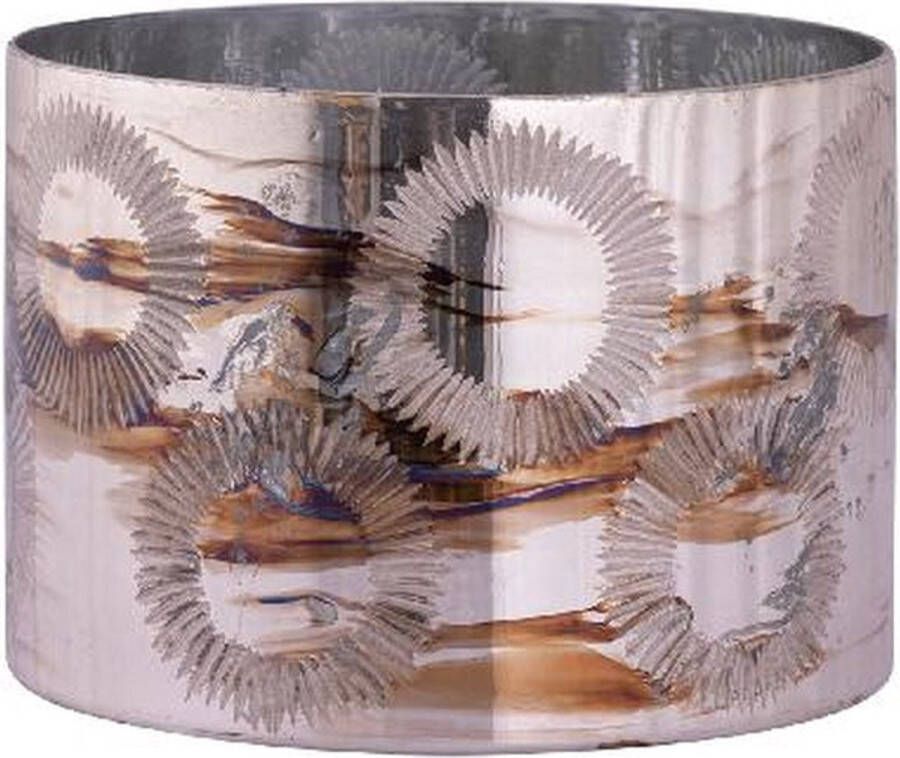 PTMD COLLECTION PTMD Windlicht Karga 19x19x13 cm Glas Messing