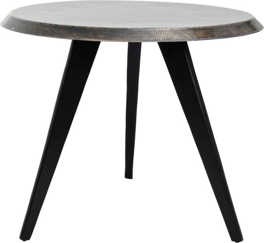 PTMD Collection Ptmd Winth Ronde Koffietafel H45 X Ø60 Cm Aluminium Messing