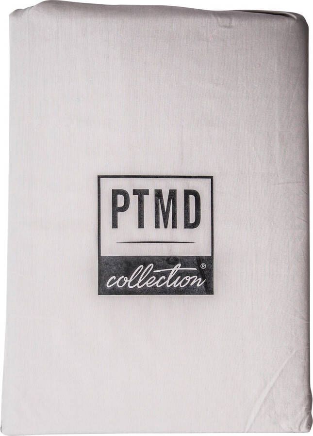 PTMD Dekbedovertrek katoen grijs maat in cm: 240 x 220 Grijs