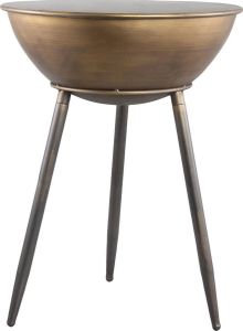 PTMD COLLECTION PTMD Selah Ronde Bijzettafel H68 x Ø51 cm Metaal Goud