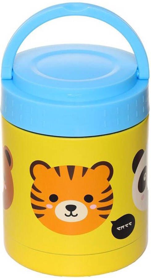 Puckator Adoramals RVS Thermospot Lunchpot Snackpot warm en koud 400 ml