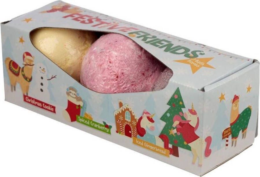 Puckator Grote bruisballen kerst gingerbread