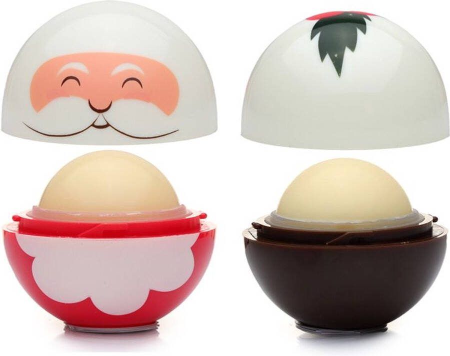 Puckator Lippenbalsem Kerstman & Maretak 4cm Cherry & Vanilla 5.6g XMAS