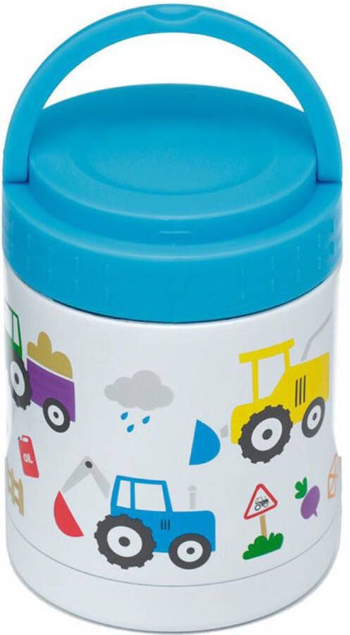 Puckator Little Tractors Duurzame RVS Thermos Lunch Heet & Koud Lunchpot 400 ml