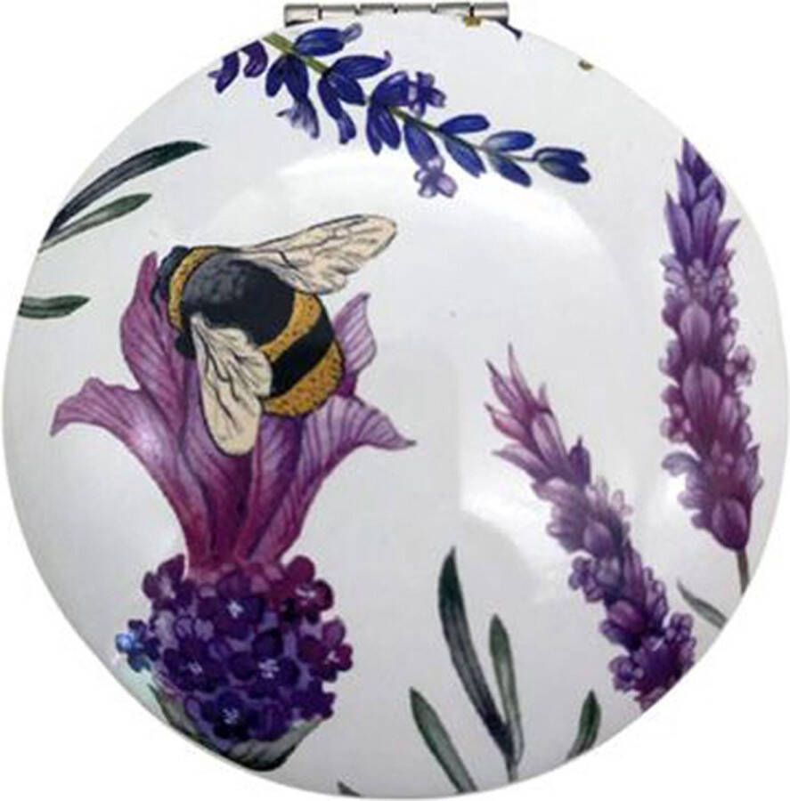 Puckator Make Up Spiegeltje Compact The Nectar Meadows Lavendel en Bij 6 5cm