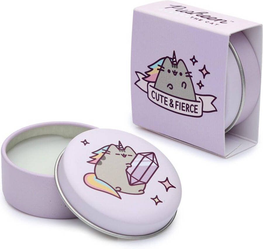 Puckator Pusheen Kat Pusheenicorn Lippenbalsem in blik Cute & Fierce 5cm