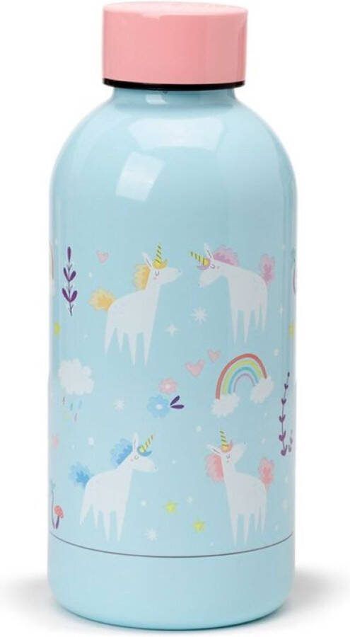 Puckator Thermosfles waterfles 350ml Eenhoorn Magie unicorn schoolbeker kinderbeker