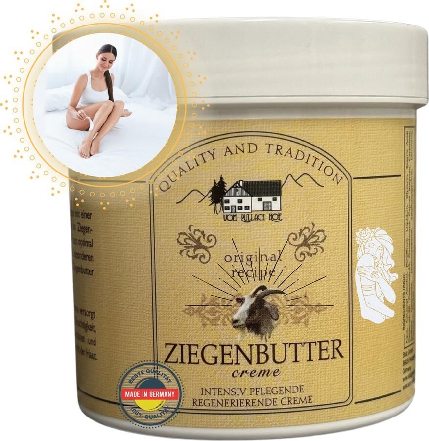 Pulla ch HOF Geitenbotercrème Geitencrème van het 250ml vocht inbrengende crème Bodycrème