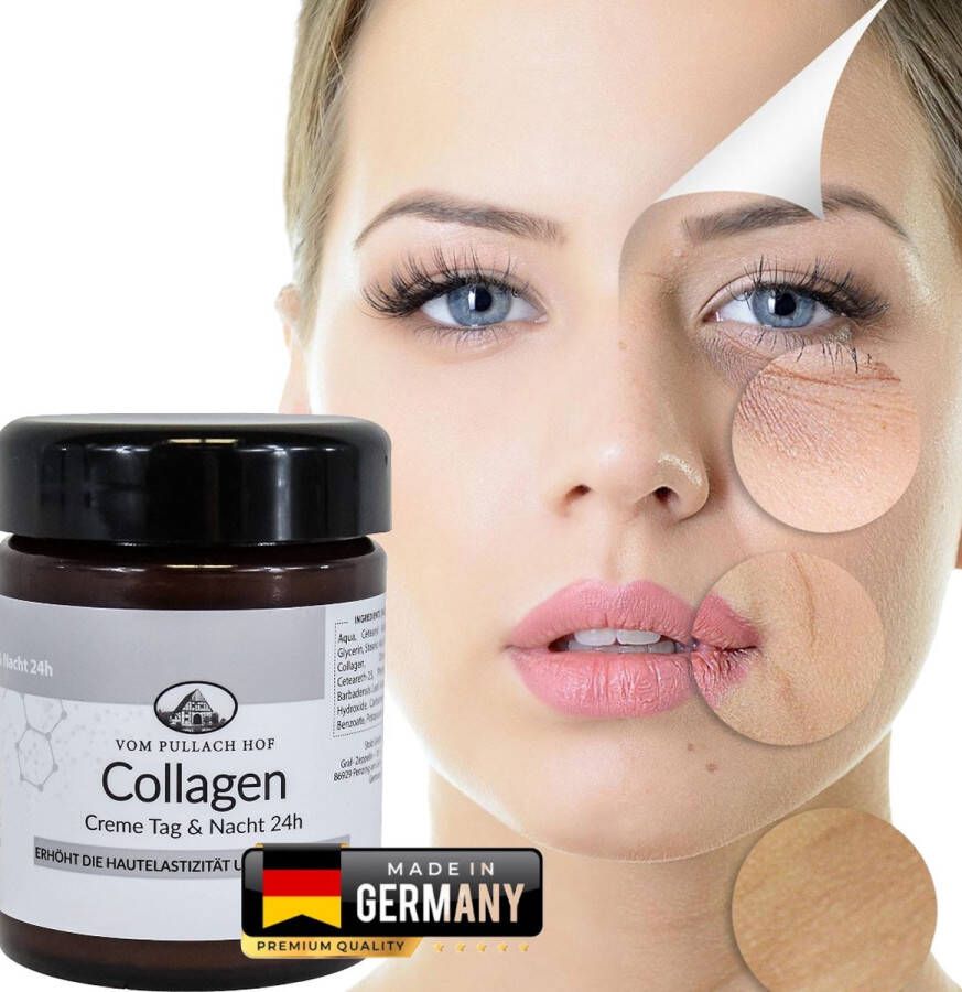 Pullach hof Duitsland Collageen huidverstrakking gezichtscrème 100ml Gezicht crème Dag & Nacht Crème