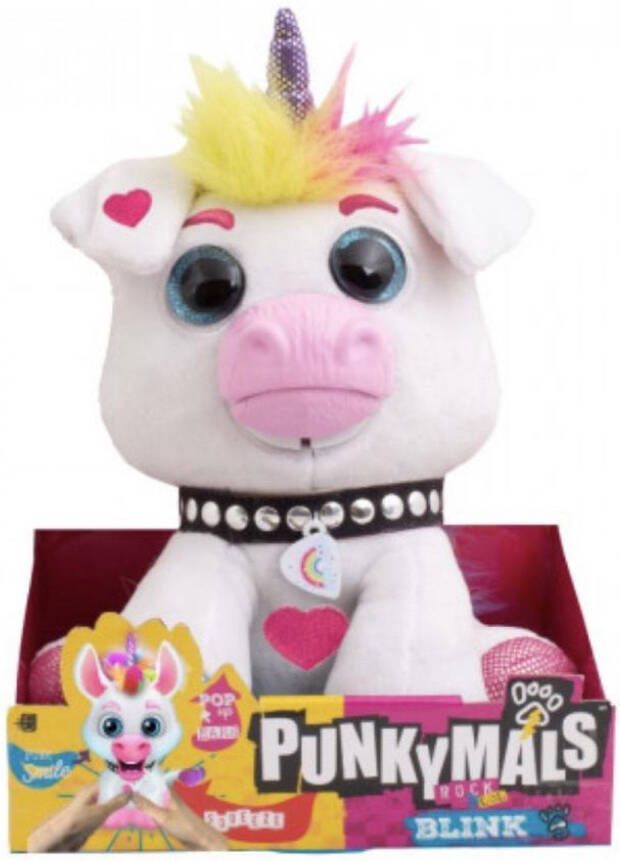 Punkymals Blink Unicorn Eenhoorn Interactieve knuffel 24 cm