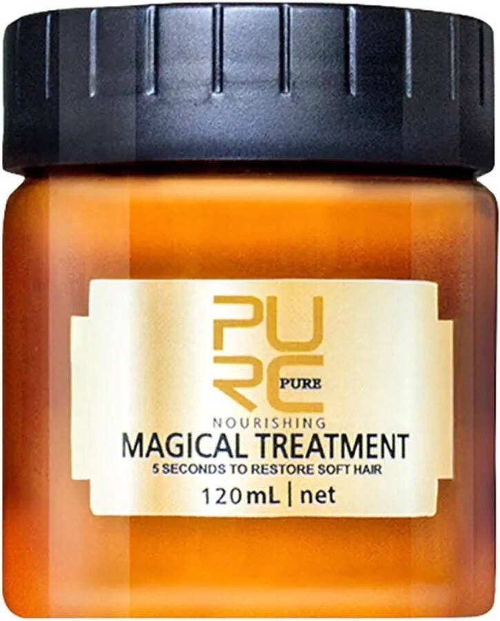 PURC Haarmasker 120 ml Arganolie Intensieve Herstelbehandeling voor Beschadigd Haar Voedt en Hydrateert Vermindert Pluizigheid Rijk aan Proteïnen voor Versterking