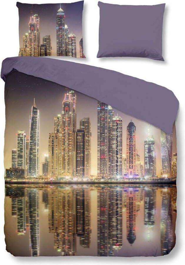 Pure 5262-M Dubai dekbedovertrek lits jumeaux 240x200 220 cm microfiber multi