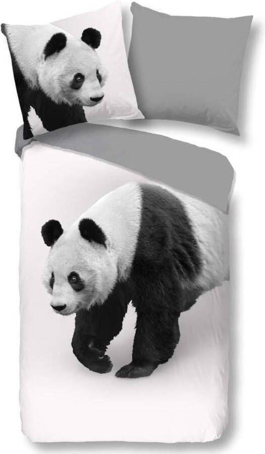 PURE luxury collection Tweezijdig te gebruiken overtrekset Panda met pandaberen (2-delig)