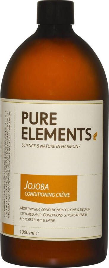 Pure Elements Jojoba Conditioning Creme 1000ml Natuurlijke conditioner voor droog en beschadigd haar