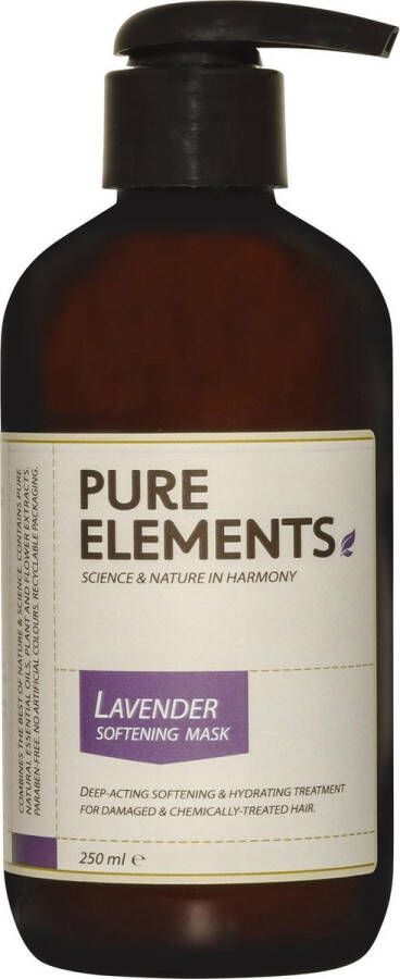 Pure Elements Lavender Softening Mask 250ml Natuurlijk haarmasker voor droog haar