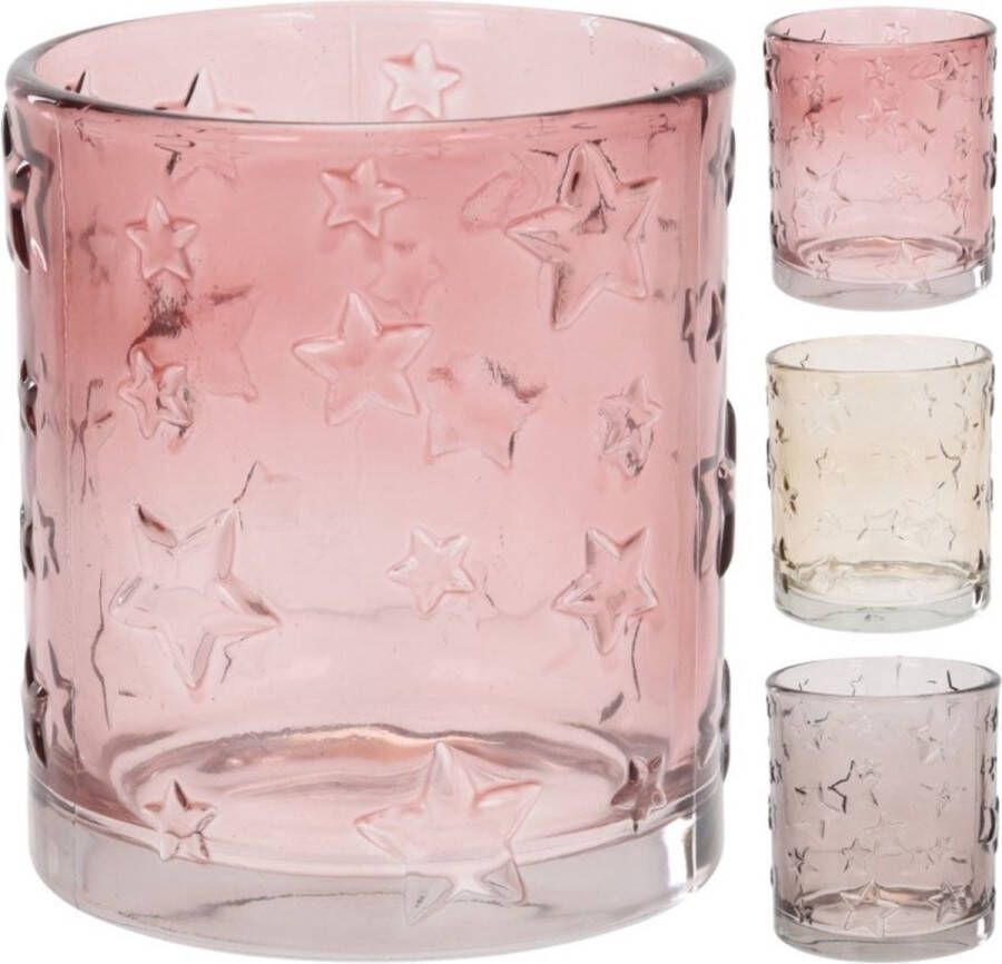 Pure Garden & Living Theelichthouder glas 10 cm