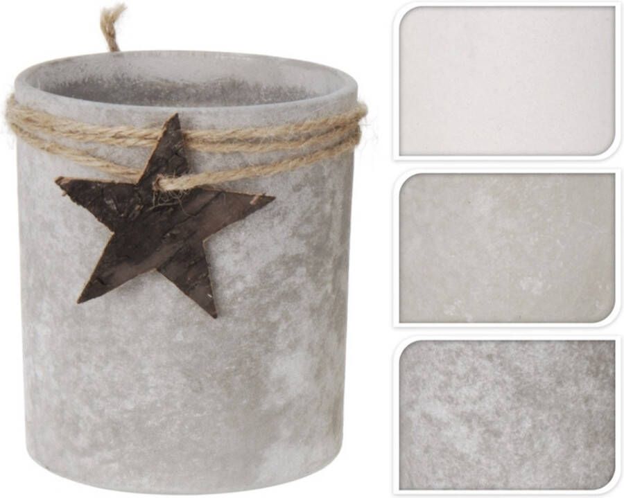 Pure Garden & Living Theelichthouder glas 10cm