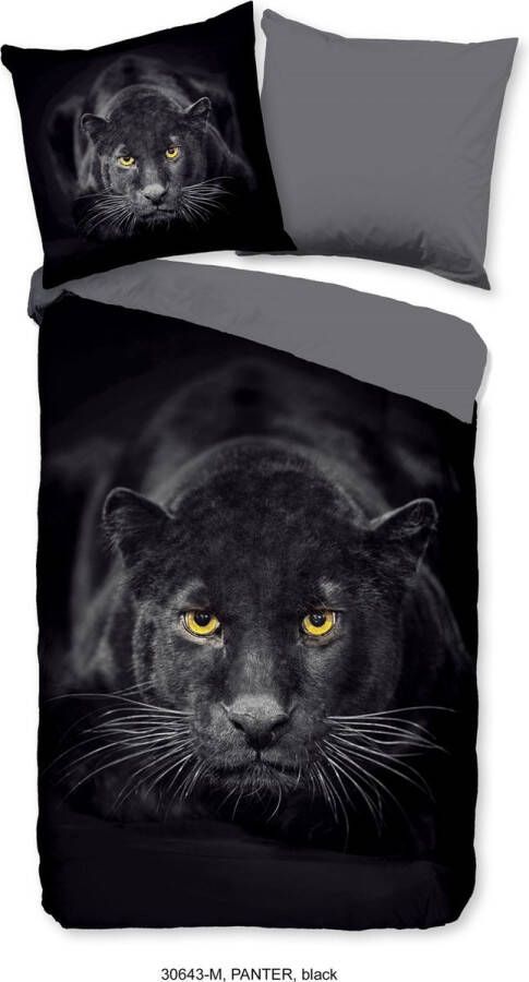 Pure Dekbedovertrek Black Panther-Lits-jumeaux (240 x 200|220 cm)