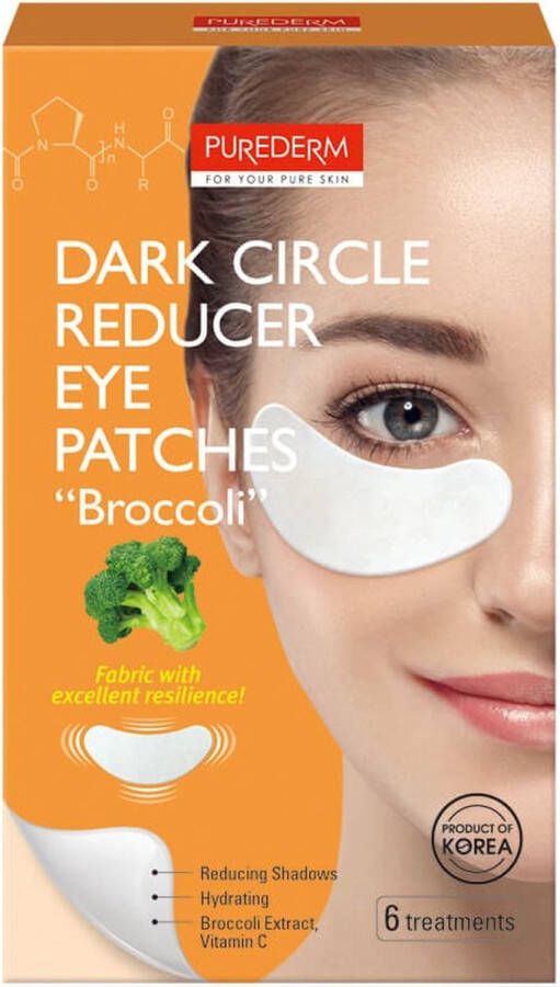 Purederm Dark Circle Reducer Eye Patches gel ooglapjes Broccoli 6st