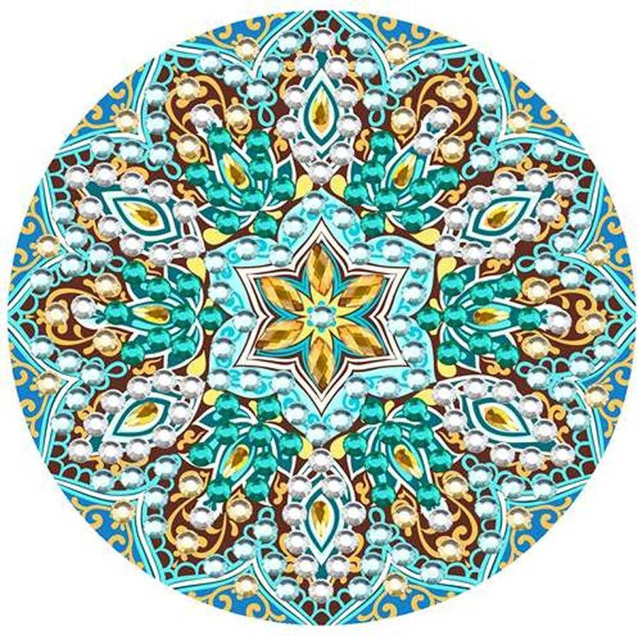 Purediamondpainting Diamond Painting Spiegel Mandala Volledig Ronde steentjes Diameter 7cm
