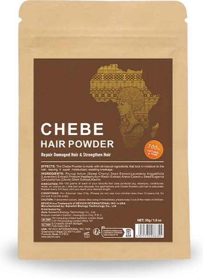 PureOil Chebe hair powder 30g Poeder 100% Haarolie Droog haar Krullen Alle haartypes Batana Haargroei
