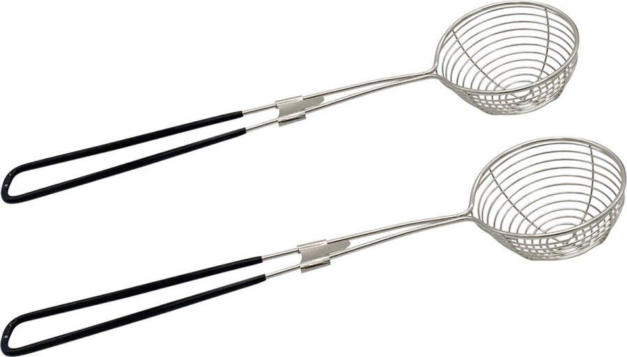 Purepeak Fondue netjes Chinese Fondue RVS Ø6.5 cm 2 Stuks Zwart