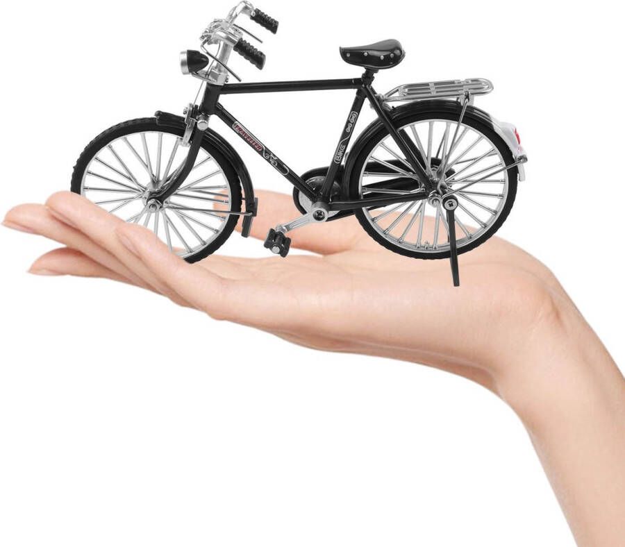 Puresolve Doe -het-zelf zwart fietsmodel schaalmodel bouwpakket 51 delig knutselen Bouw je eigen fietsmodel 51-delige fiets zelfbouwkit Fietsmodel Vintage miniatuur fiets Handgemaakt