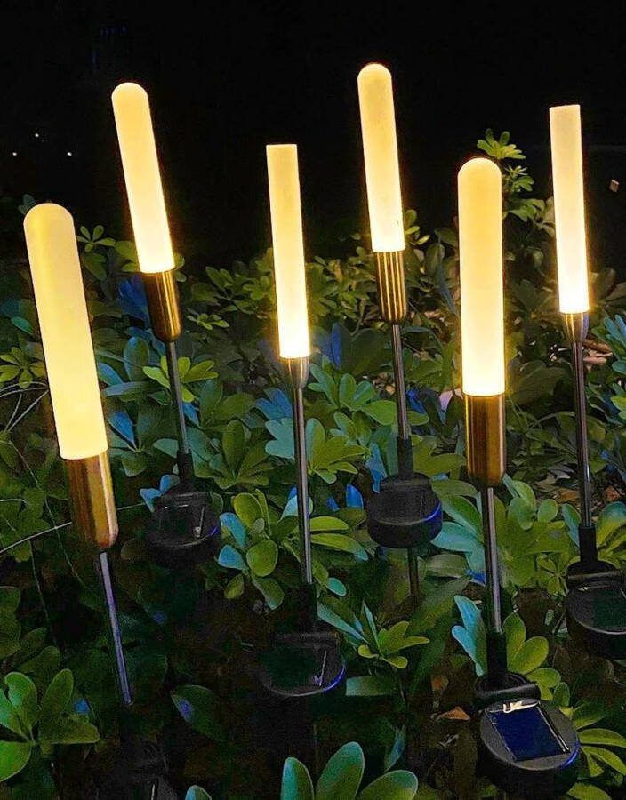 Puresolve Zonne Energie tuinlantaarns 2 stuks pots solar tuinverlichting Terras & Balkon
