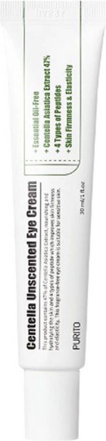 Purito Centella Unscented Eye Cream Neparfémovaný Oční Krém 30ml