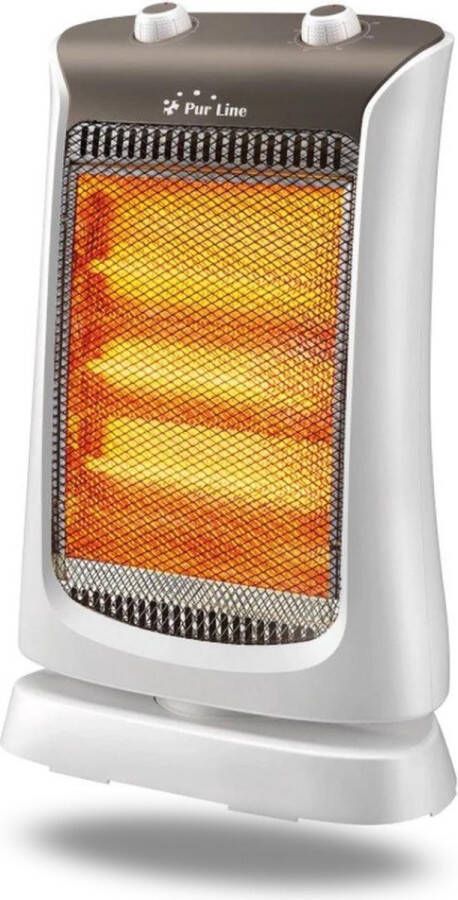 Purline Elektrische kachel 1200W 3 Standen Verwarmt ruimtes tot 30 m² Infrarood verwarming Halogeen Kachel Elektrische verwarming Heater Kwarts kachel