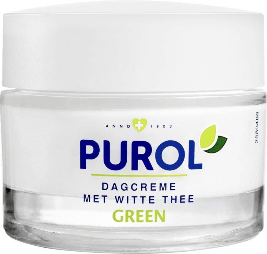 Purol Green Dagcrème Met Witte Thee 3x50ml- Voordeelverpakking