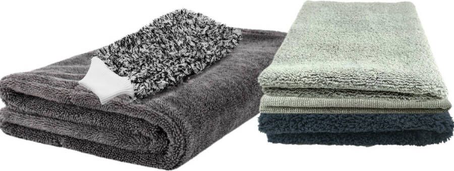 PURUS Official PURUS Accessoires Kit Voor Auto & Motor Accessoires Pakket Washandschoen Car Detailing Auto Drogen Drying Towel Droogdoek Microvezeldoek