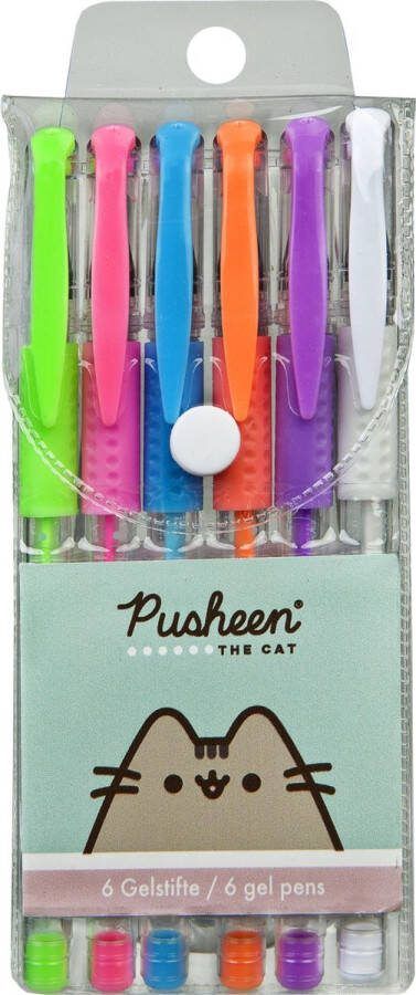 Pusheen The Cat 6 Gelpennen