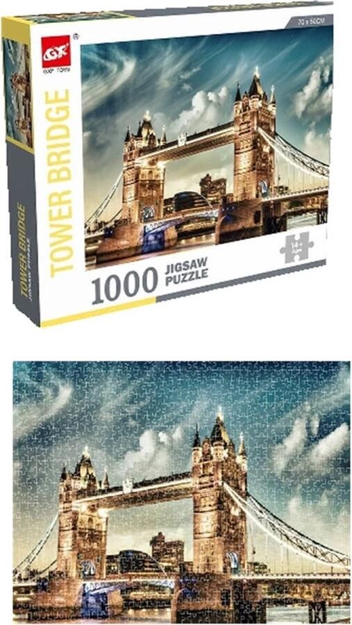 Puzzlee Puzzel London Bridge Legpuzzel 1000 stuks Legpuzzels 1000 stukjes volwassenen