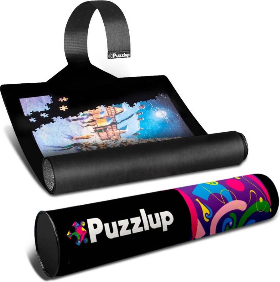 Puzzlup 3000 XXL Puzzelmat Neopreen Zelfsluitend en Antislip Portapuzzle met luxe geschenkverpakking- Voor alle puzzels van 500 1000 1500 2000 en 3000 stukjes 95 x 150 cm