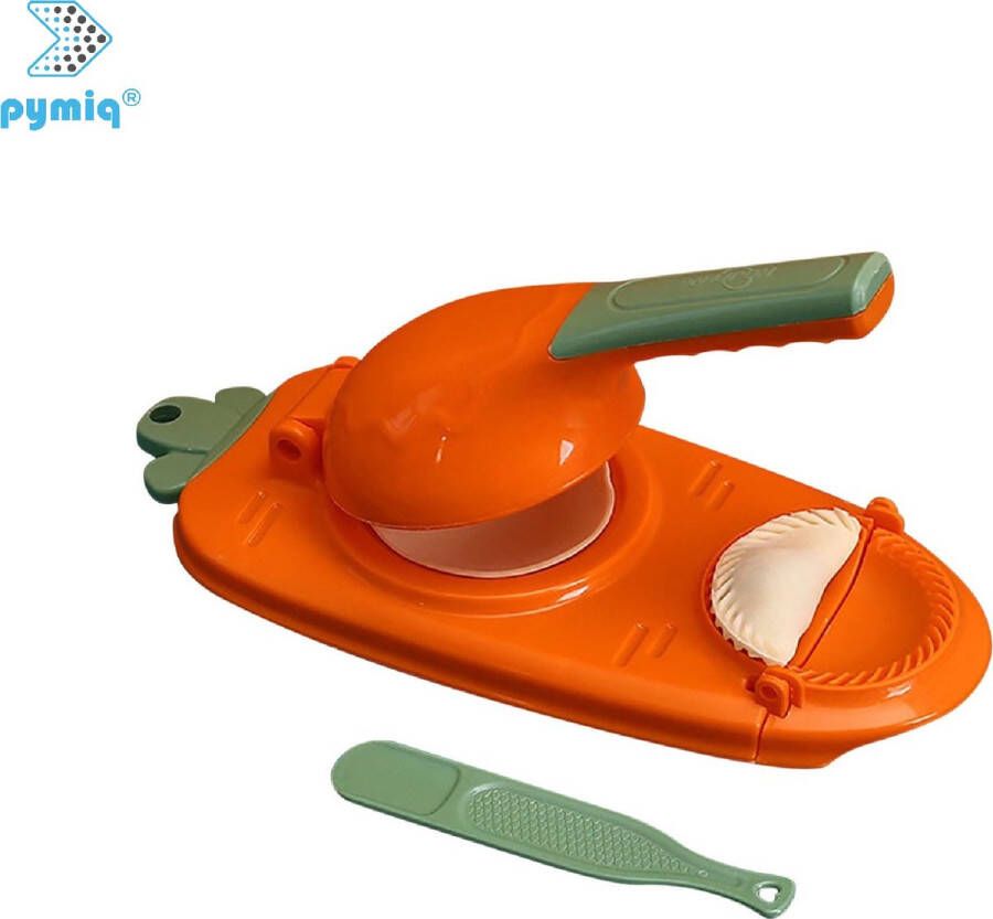 Pymiq Dumpling Maker 2 in 1 multifunctioneel Deeg Pers & Knoedelvorm Keuken Accessoires Ook voor Pastei Empanada en Ravioli Dumplings Machine Maak eenvoudig zelf je dumplings Oranje